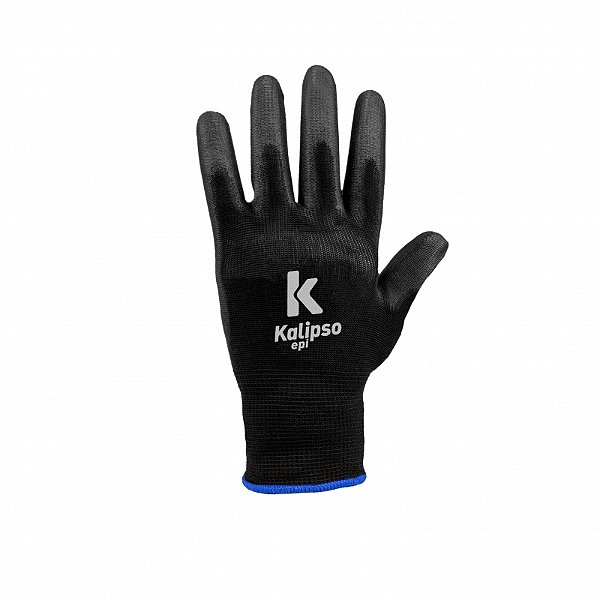Luva De Segurança Kalipso PU Preta - CA 15272