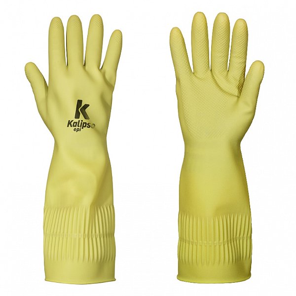 Luva De Segurança Kalipso Maiorca Látex Ranhurada - CA 45045