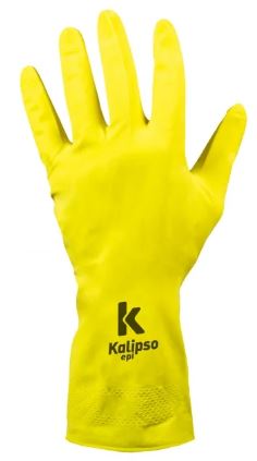 Luva De Segurança Kalipso Látex Light Amarela - CA 38090