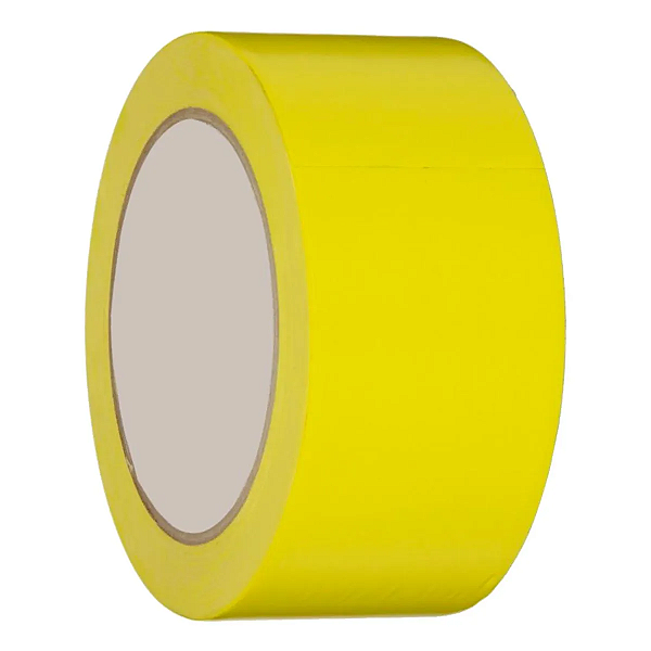 Fita Adesiva Amarela Para Demarcação De Solo 48MM X 30CM