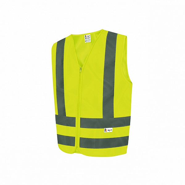 Colete De Sinalização Blusão Amarelo Fluorescente Sem Bolso Kalipso