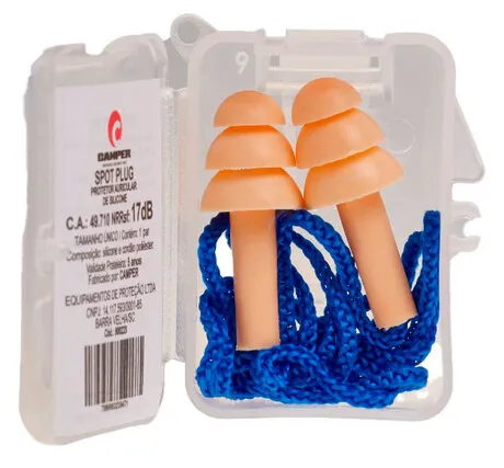 Protetor Auricular De Silicone C/ Cordão Camper - CA 49710
