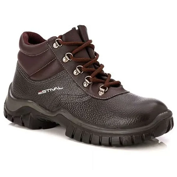 Botina De Segurança Estival WO1003 Work Marrom Biq. PVC - CA 44591