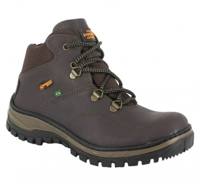 Botina De Segurança Ecosafety Primavera PS-410 Café Bournet - CA 46122