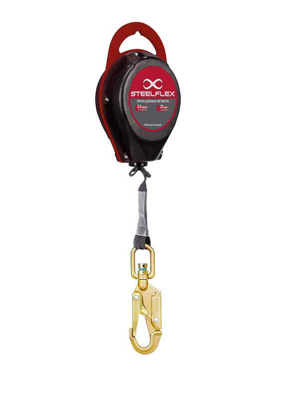 Trava Quedas Steelflex Retrátil Fita 3,5M - CQTQ 0173