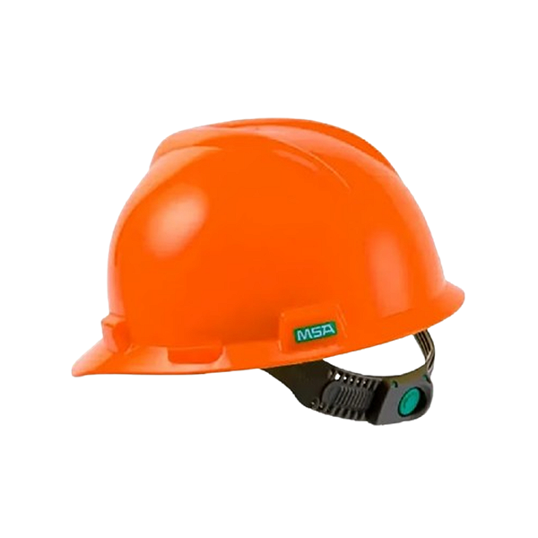 Capacete De Proteção MSA V-Guard Laranja - CA 498