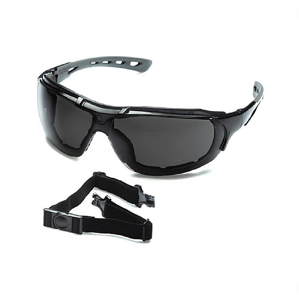 Óculos De Segurança Com Vedação Steelflex Roma Fumê (Cinza) - CA 40903