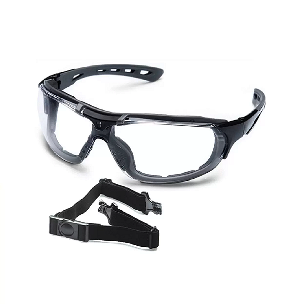 Óculos De Segurança Com Vedação Steelflex Roma Incolor - CA 40903