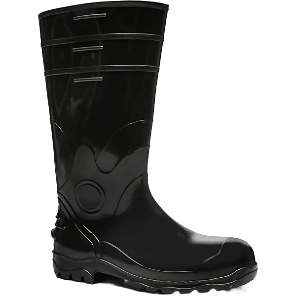 Bota De PVC Bracol Longa BPL C/ Forro S/ Bico De Aço Preto - CA 37750