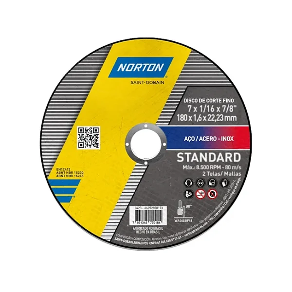 Disco De Corte Norton 7 x 1.6MM x 7/8 Standard