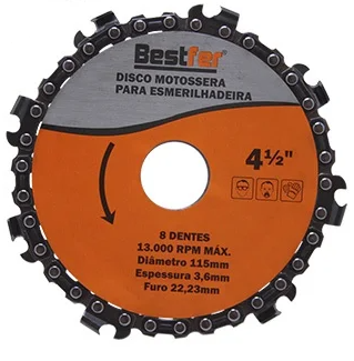 Disco De Corte Motosserra Bestfer 8D 4.1/2