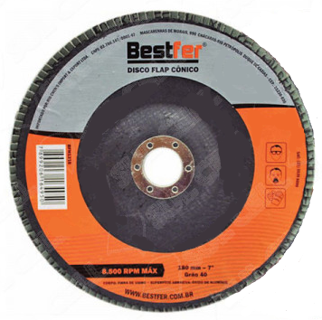 Disco Flap Bestfer 7 x 7/8 GR40 BFH1316