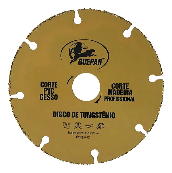 Disco Tungstenio Guepar Para Madeira 110 x 20mm