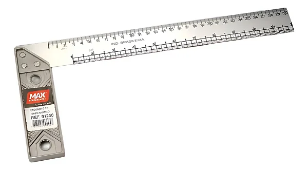 Esquadro Cabo De Alumínio Profissional Max 12"