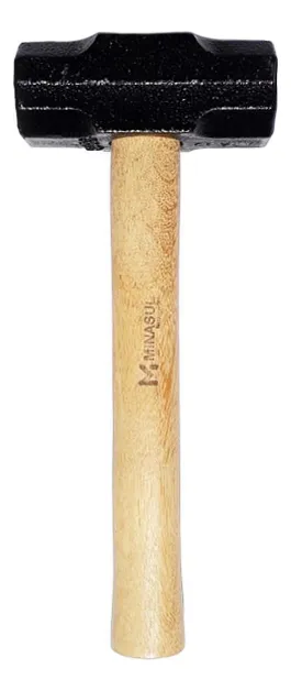 Marreta Com Cabo De Madeira Minasul 2.0kg