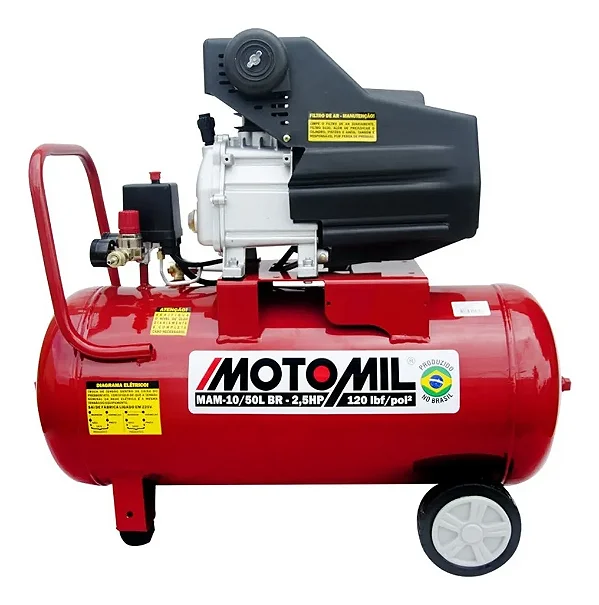 Motocompressor Motomil MAM-10/50L 2,5HP MONO 127V/220V