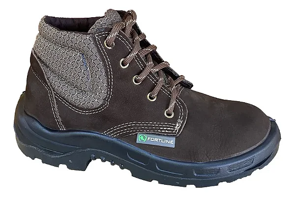 Botina Fortline BCN Nob. Café - Biqueira De PVC