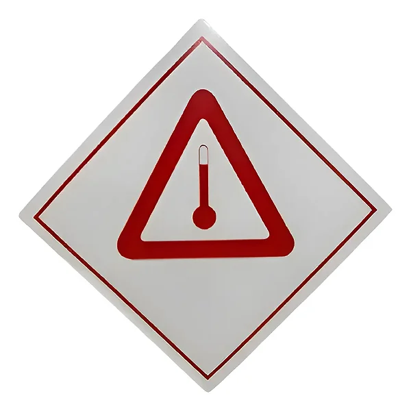 Placa PVC Simbologia 30x30 - Temperatura Elevada