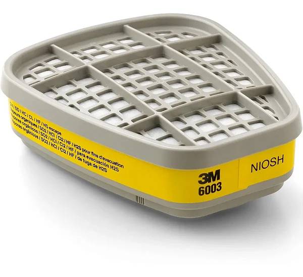 Filtro 3M Vapor Orgânico e Gases Ácidos- 6003