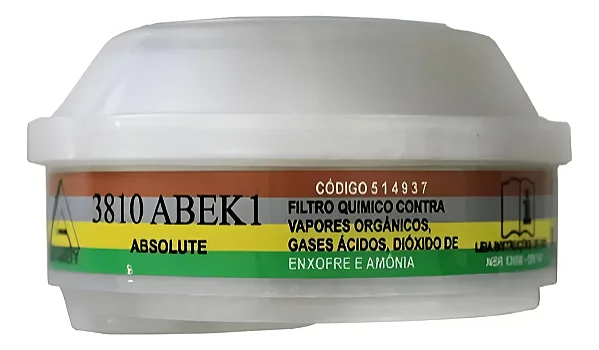 Filtro Air Safety Baioneta Multigases - 3810 ABEK1