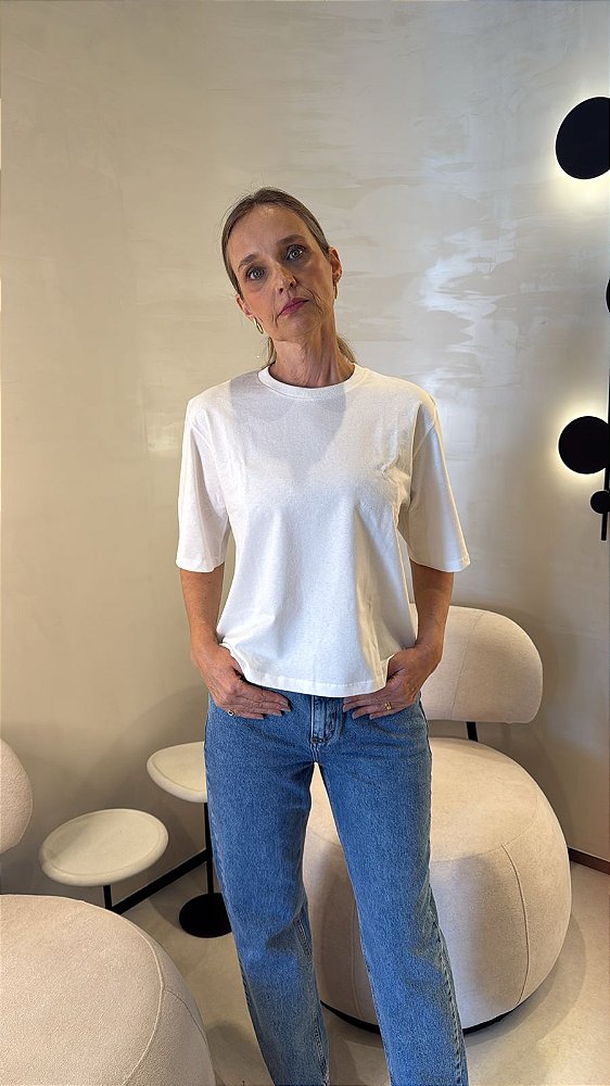 Blusa Malha Algodão Com Punho