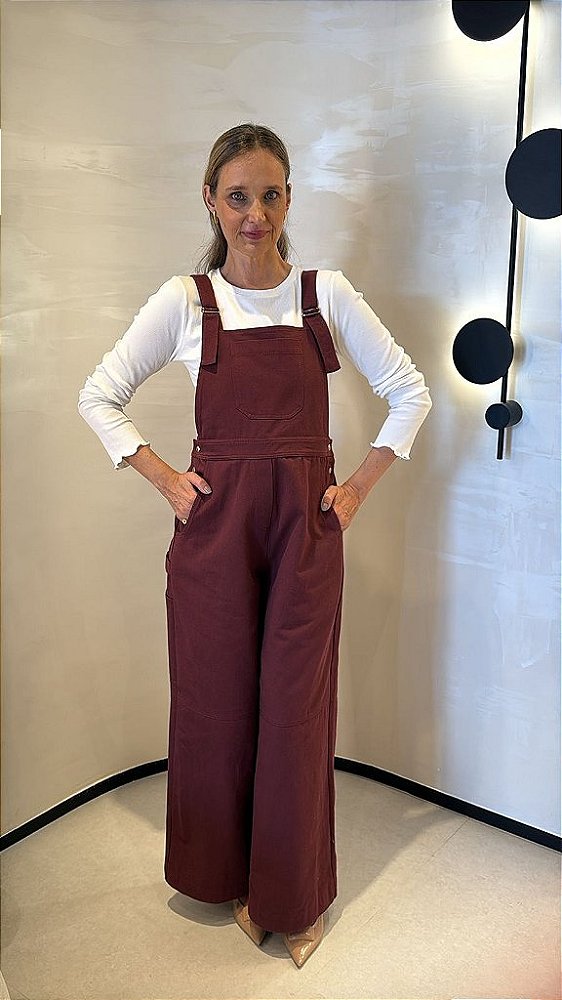 Jumpsuit De Sarja Com Bolsos