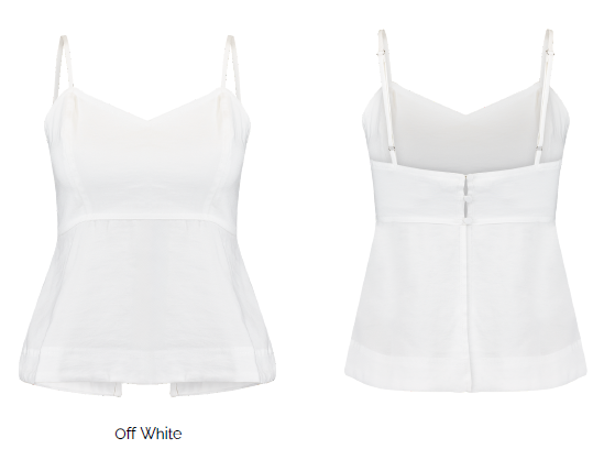 Blusa De Alça Viscose Sarjada
