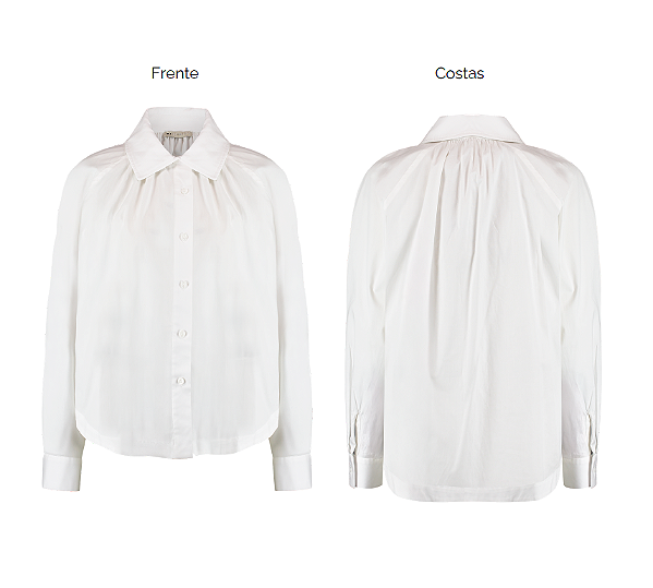 Camisa Tricoline Com Franzido