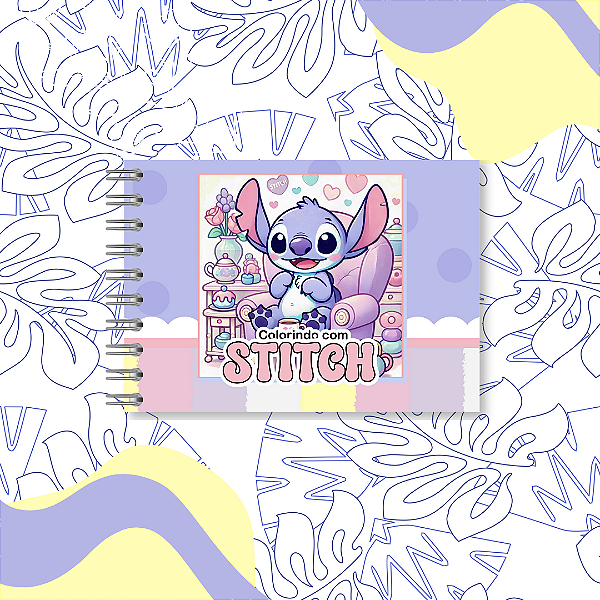 Caderno de Colorir Stitch Capa Dura A5