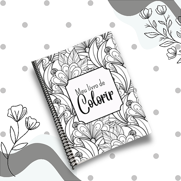 Caderno de Colorir - 80 Desenhos para Adultos Anti-Stress A4 21x30