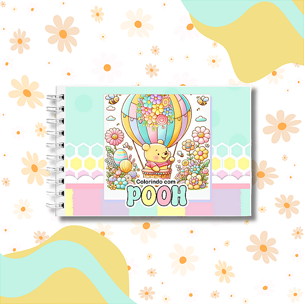 Caderno de Colorir Ursinho Pooh A5 Capa Dura