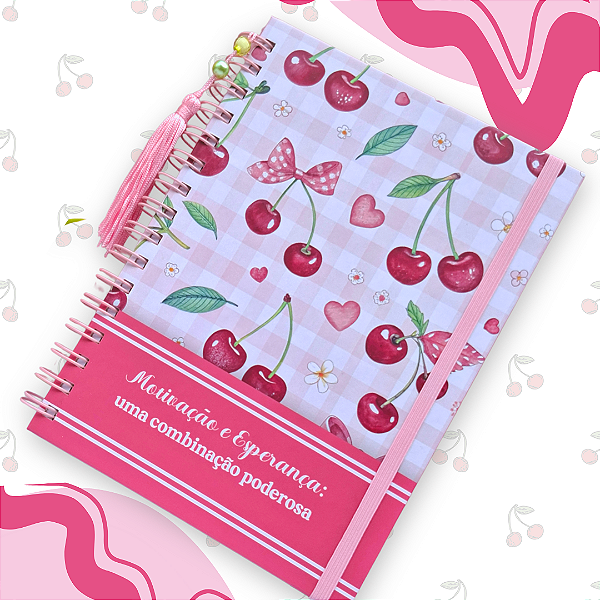 Caderno Pautado Cerejinha Capa Dura A5