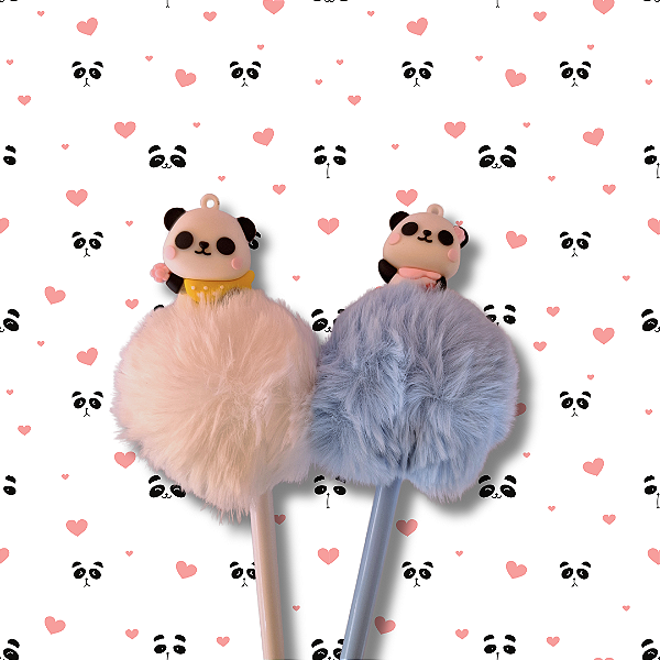 Caneta Pompom Panda