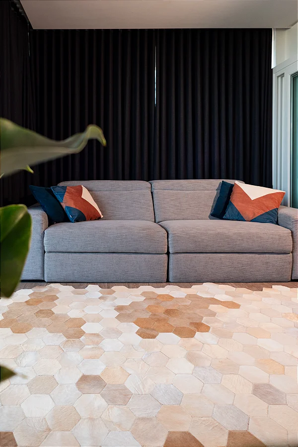 Tapete Costurado Colmeia