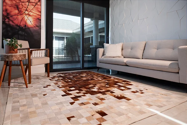 Tapete Costurado Quadriculado 7cm x 7cm