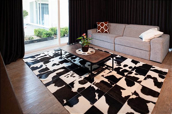 Tapete Costurado Quadriculado 30cm x 30cm