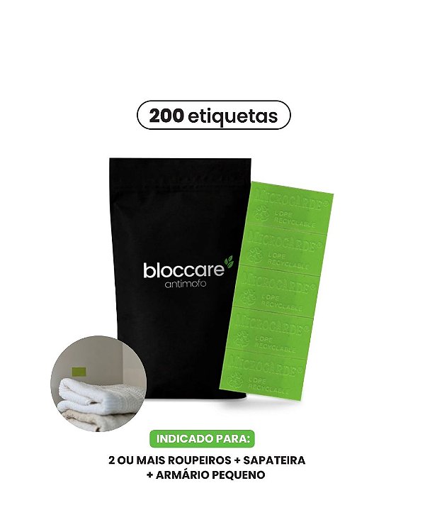 Bloccare Antimofo - 1 pacote x 200 etiquetas