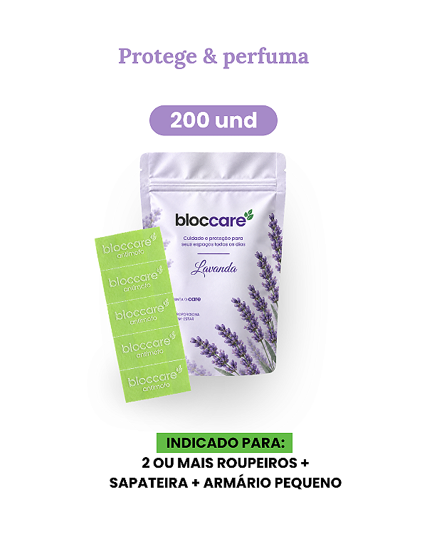 Bloccare Antimofo - 1 pacote x 200 etiquetas Lavanda