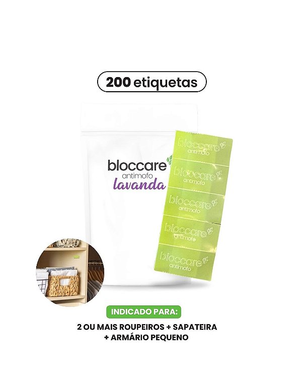 Bloccare Antimofo - 1 pacote x 200 etiquetas Lavanda