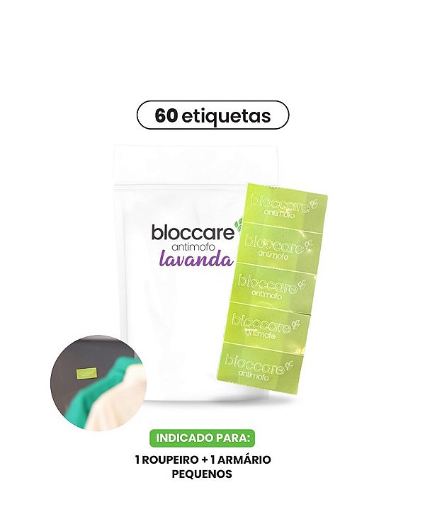Bloccare Antimofo - 1 pacote x 60 etiquetas Lavanda