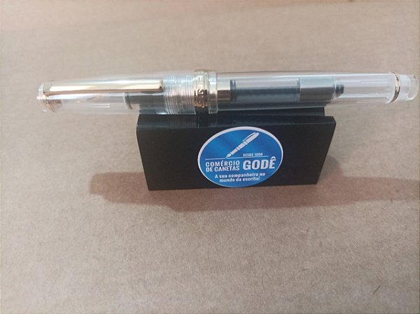 Caneta Tinteiro Jinhao 82  - Translucida com Dourada