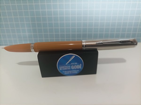 Caneta Tinteiro Jinhao 86- Mostarda  - Clássico com Pena de Aço