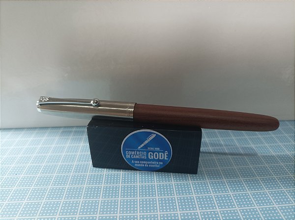 Caneta Tinteiro Jinhao 51-A em Madeira Red Osmanthus