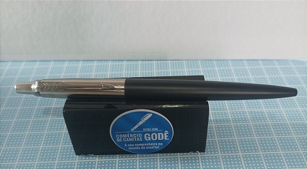 Esferográfica  Jotter Preto   - Aço Fosco