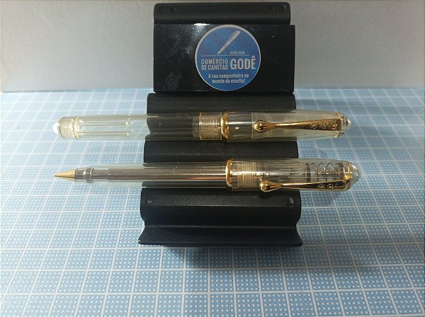 Roller Ball e Lápis 0.5 Reform Demonstrator com Clip Dourado - Estoque Antigo