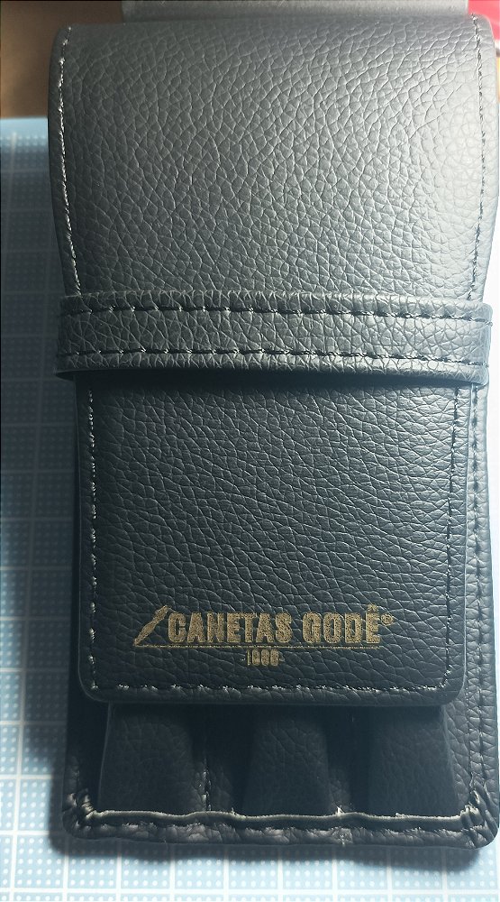 Estojo Godê para Canetas - 3 Peças - Preto