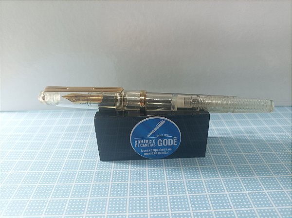 Caneta Tinteiro  Click -  Modelo: Majestic Demonstrator - Pena F