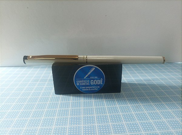 Caneta Tinteiro Sheaffer TRZ Cor Branca - Pena M
