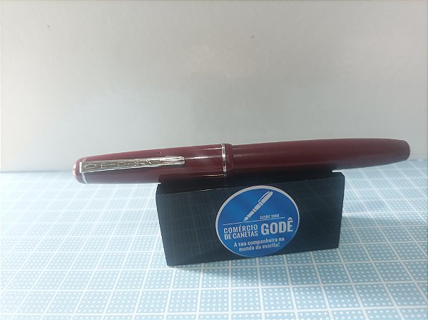 Caneta Tinteiro MINIMAX - Vermelha - Década de 60 - Pena M