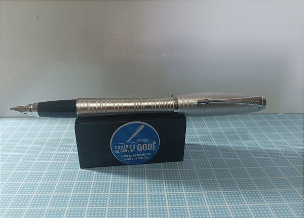Caneta Tinteiro Parker Urban Premium Cinza  Azulado